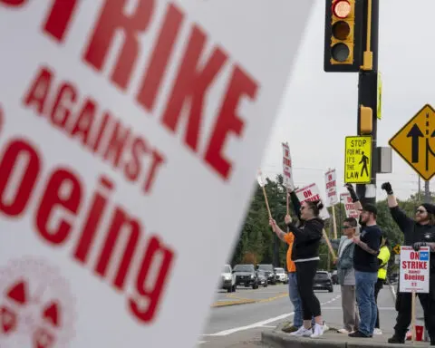 Boeing freezes hiring and executives’ first-class travel as massive strike continues