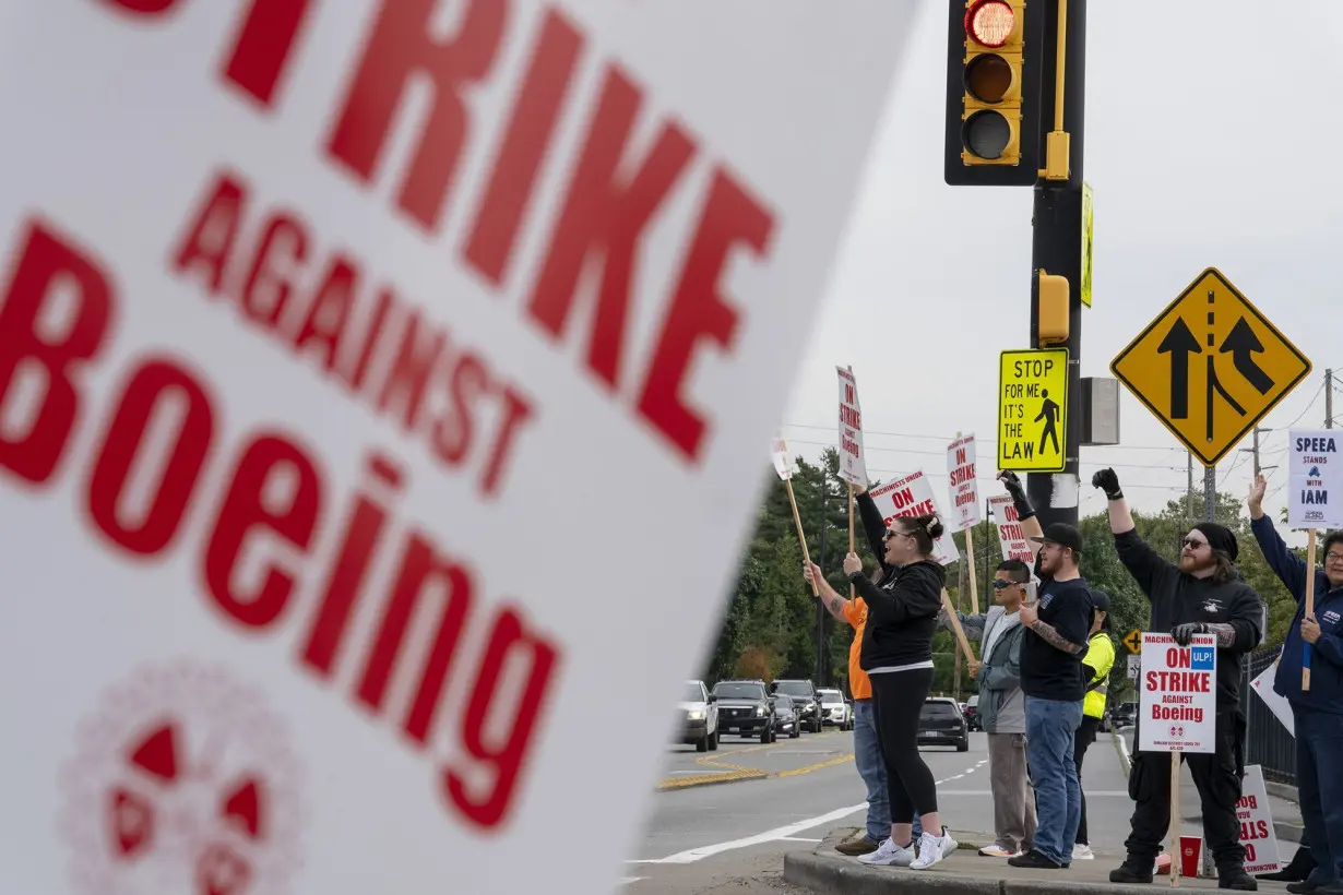 Boeing freezes hiring and executives' first-class travel as massive strike continues