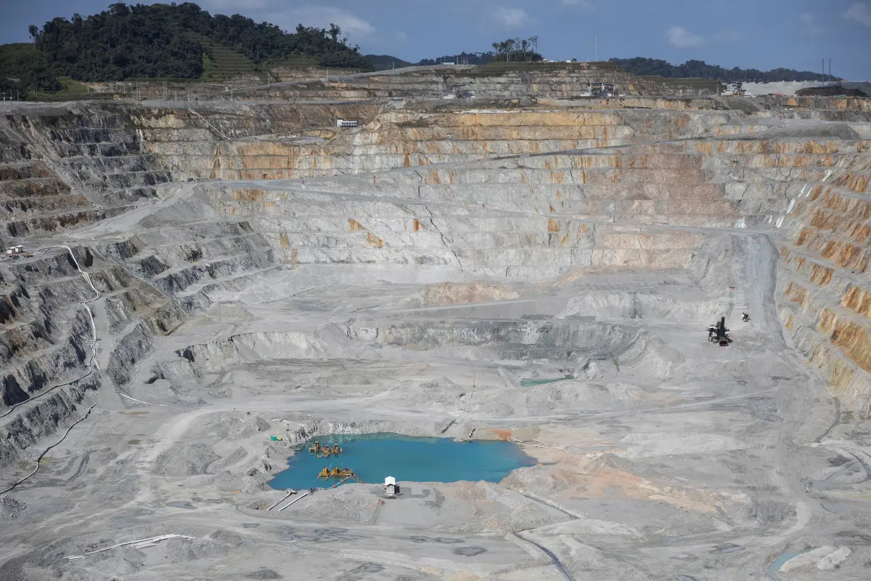 Panama government's media tour to Cobre Panama mine, in Donoso