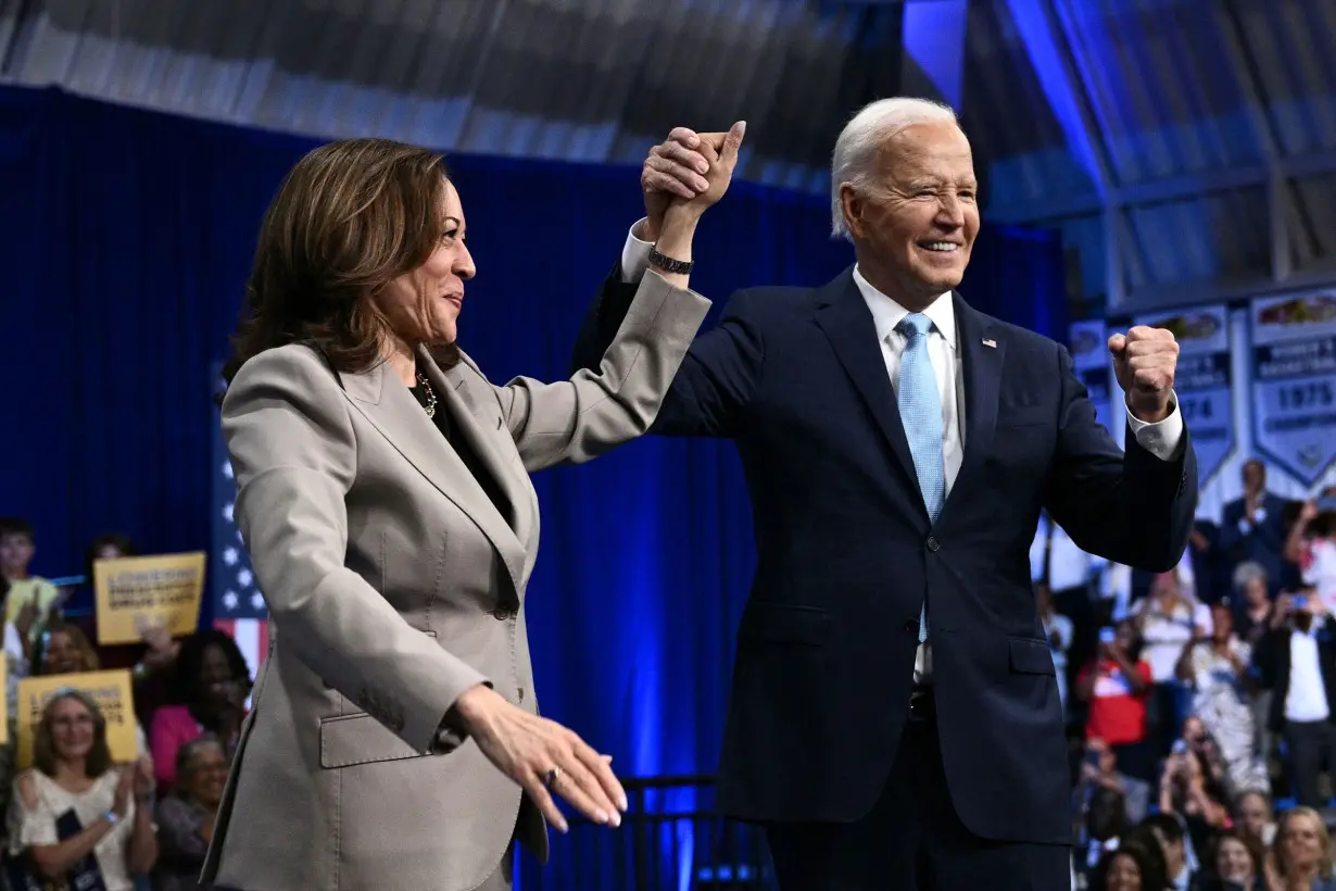 Biden becomes a top Harris surrogate as they split up on the campaign trail