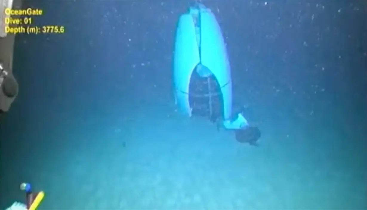 First image of ill-fated Titan submersible wreckage revealed at hearing into tragedy