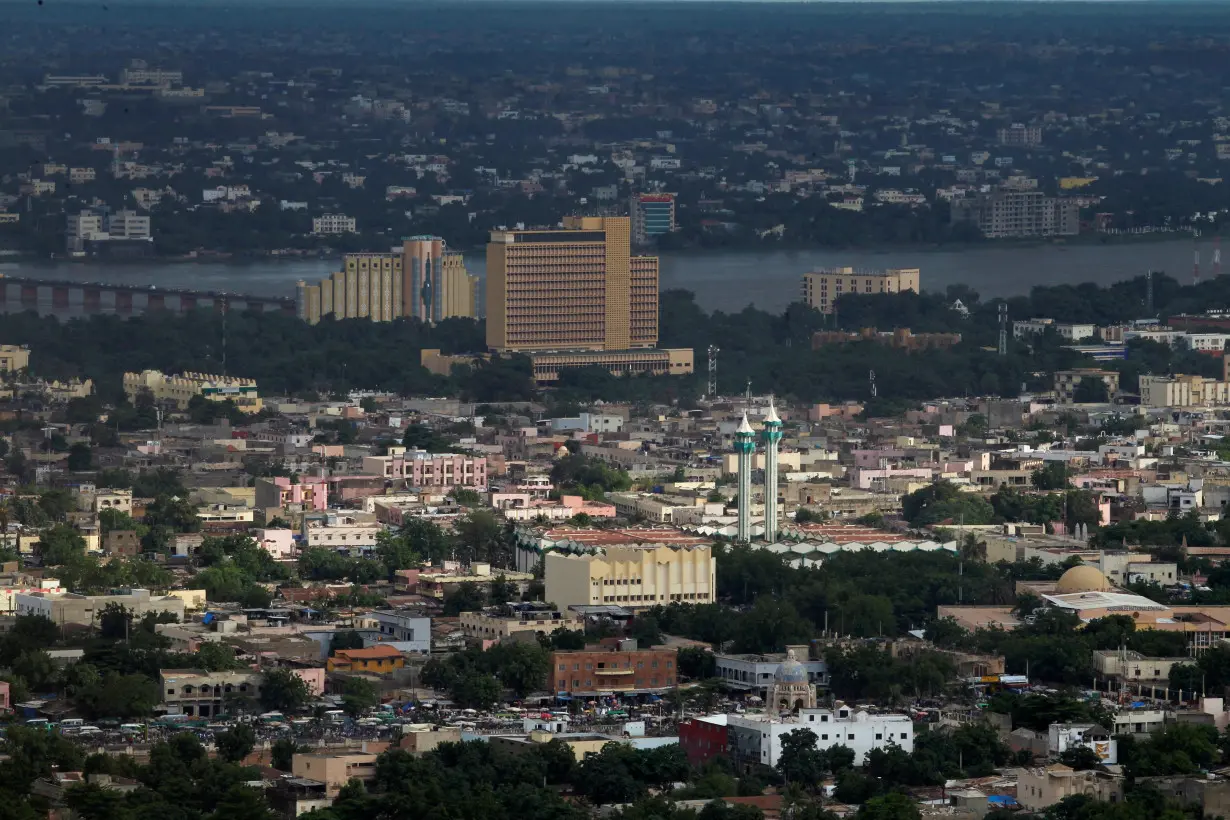 A general view of the city of Bamako pictured from the point G in Bamako