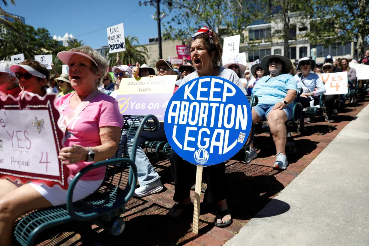 Abortion rights advocates gather to launch their campaign in Orlando