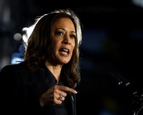 Harris calls for end to war in Gaza, no Israeli reoccupation