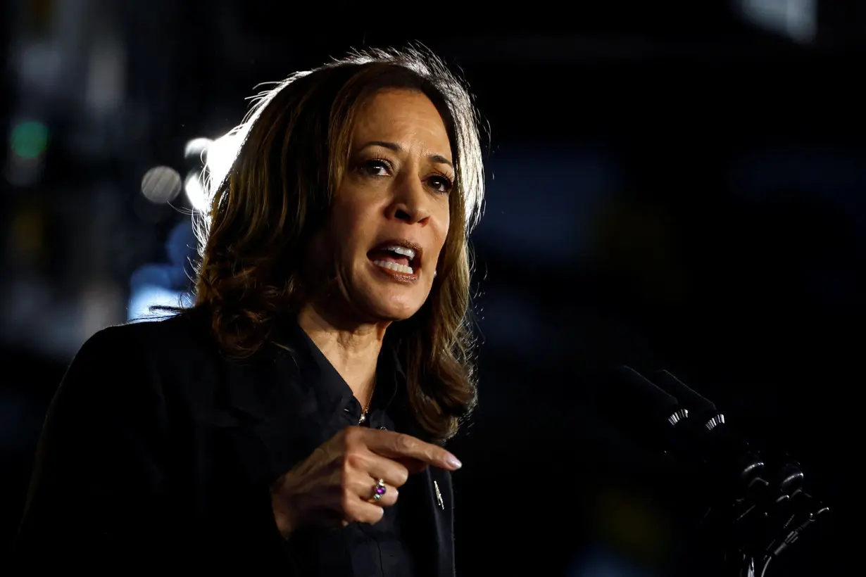 Democratic presidential nominee Kamala Harris campaigns in Wilkes-Barre