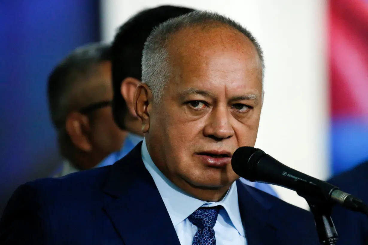 Vice President of (PSUV) Cabello at the Supreme Court of Justice, in Caracas