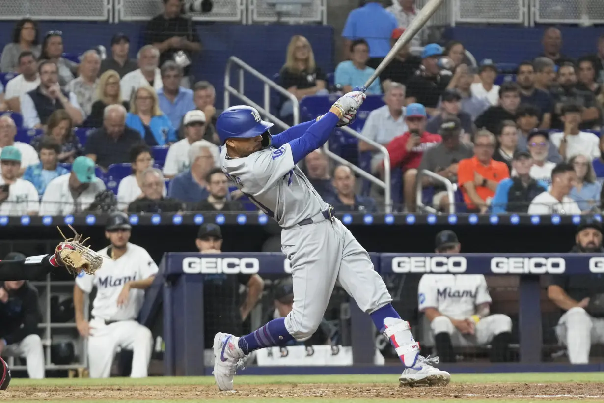 Dodgers Marlins Baseball