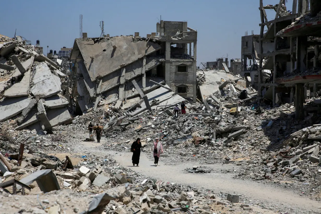 FILE PHOTO: Scenes of destruction amid Israel-Hamas conflict, in Khan Younis in the southern Gaza Strip