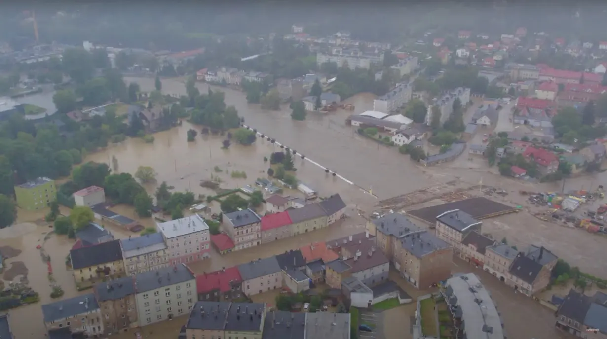 Aftermath of heavy rainfall in Glucholazy