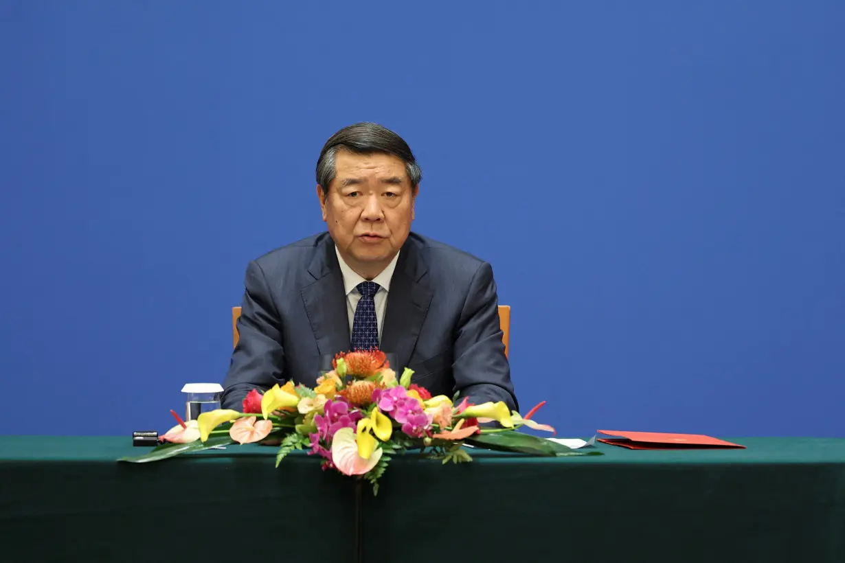 Chinese Vice Premier He Lifeng in Beijing