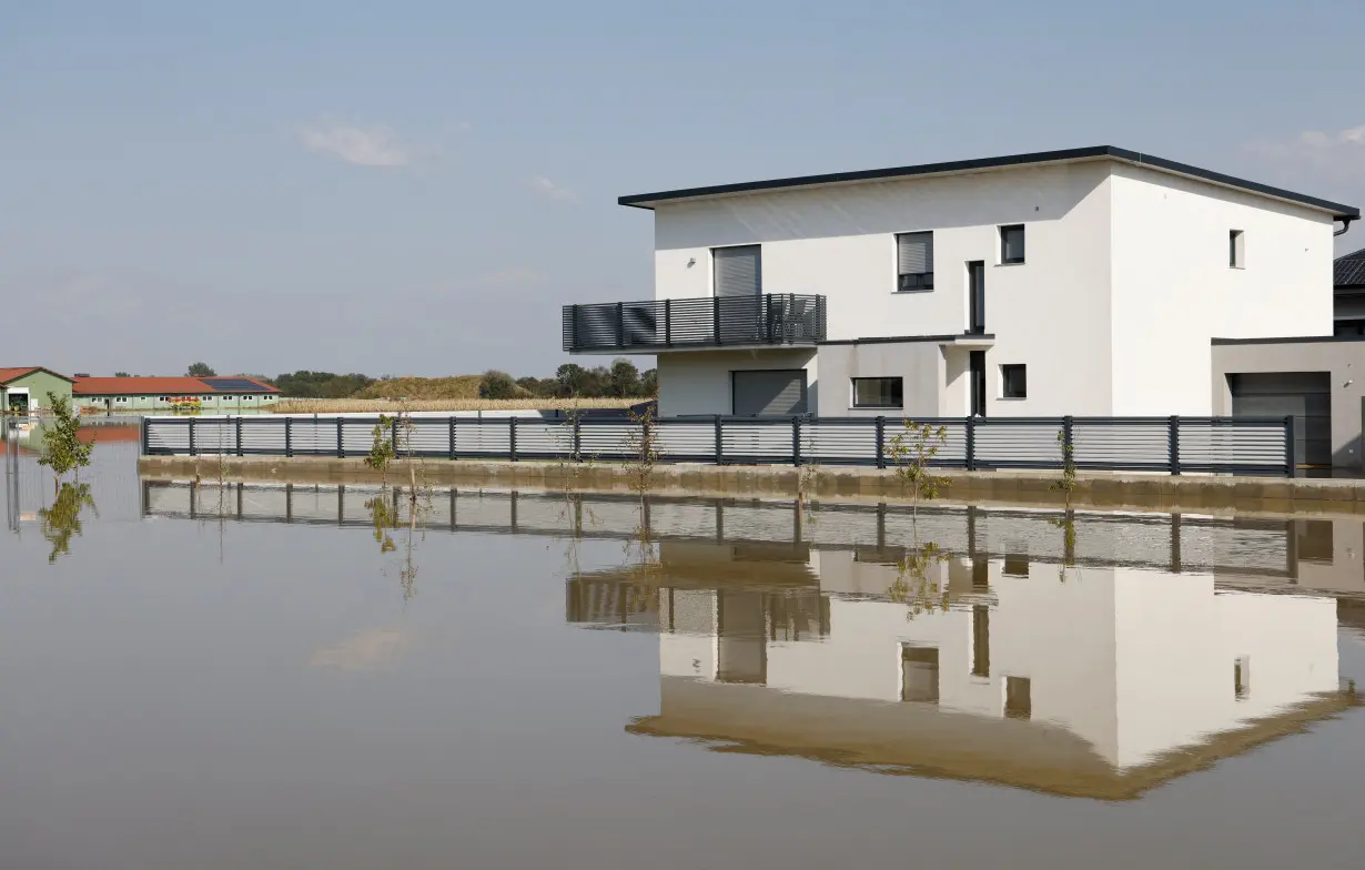 Aftermath of heavy rainfall in Austria