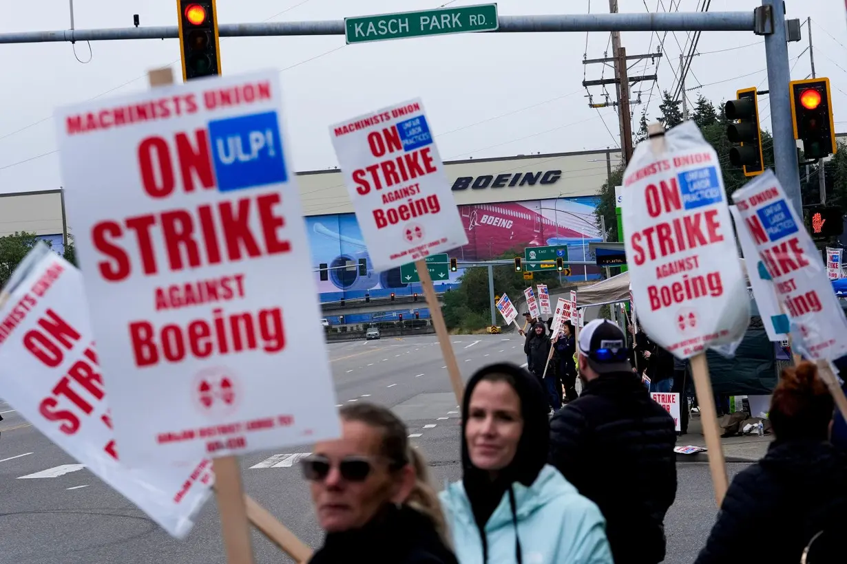 Boeing is reducing executive pay and furloughing nonunion workers during the strike