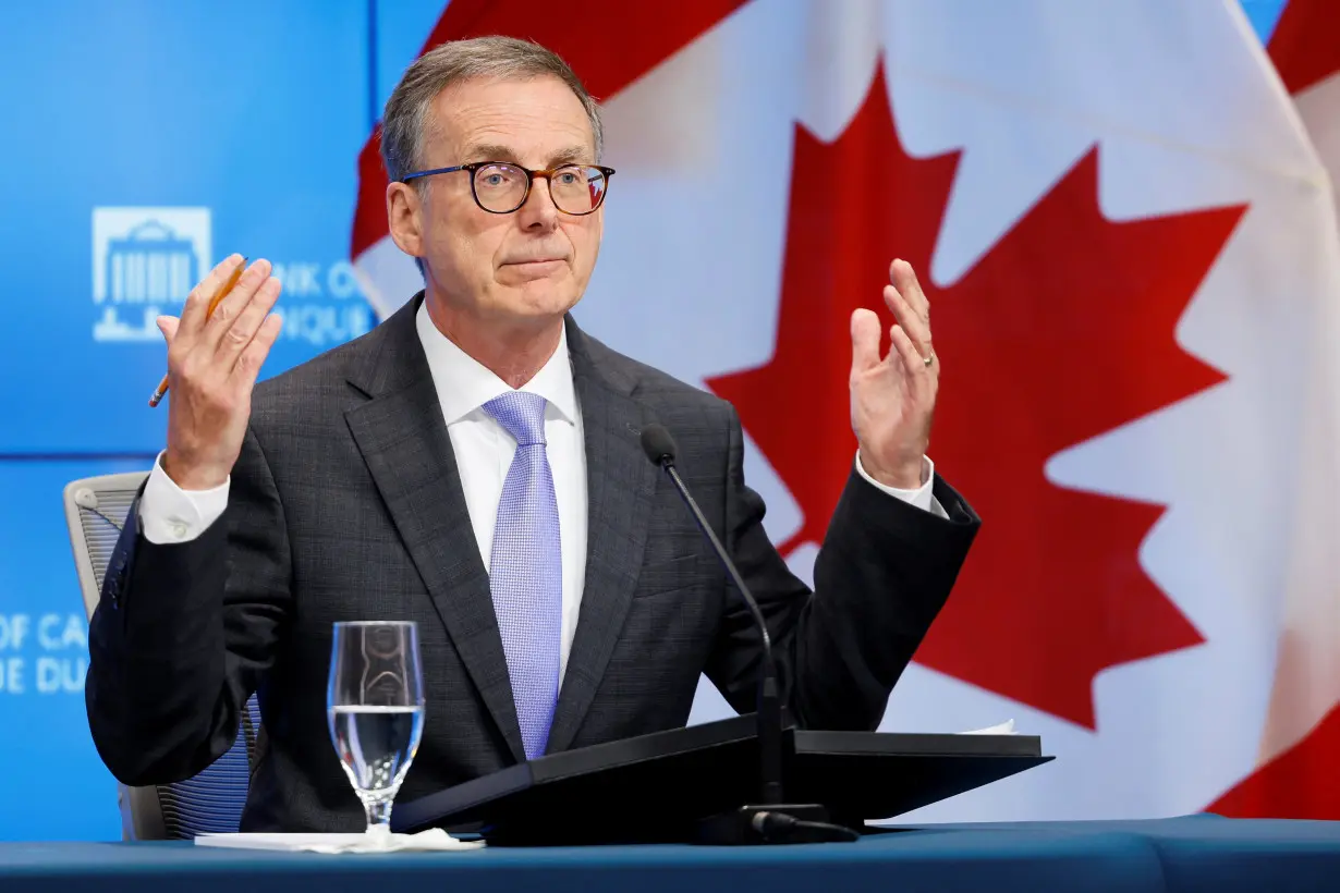 Bank of Canada Governor Tiff Macklem takes part in a news conference in Ottawa