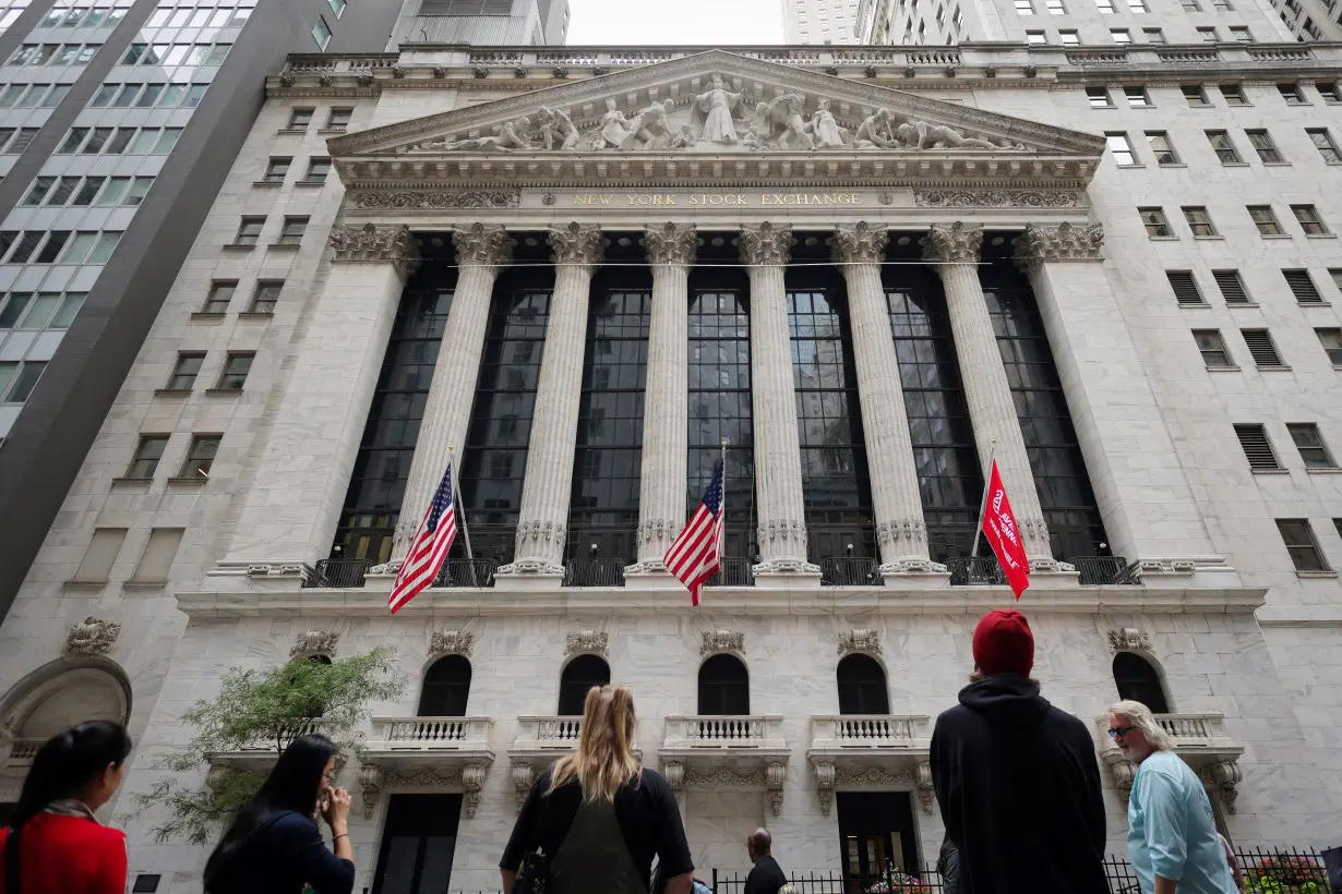 FILE PHOTO: Federal Reserve Chair Jerome Powell interest rate announcement at the New York Stock Exchange (NYSE) in New York City