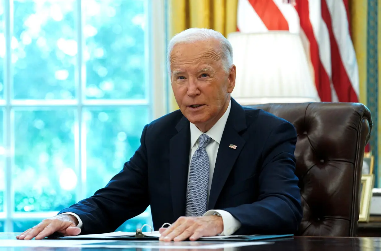 Biden gets wildfire briefing at the White House in Washington