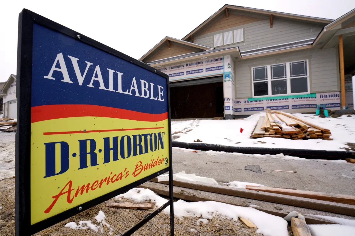 FILE PHOTO: A house built by the D.R. Horton company is seen for sale in Arvada