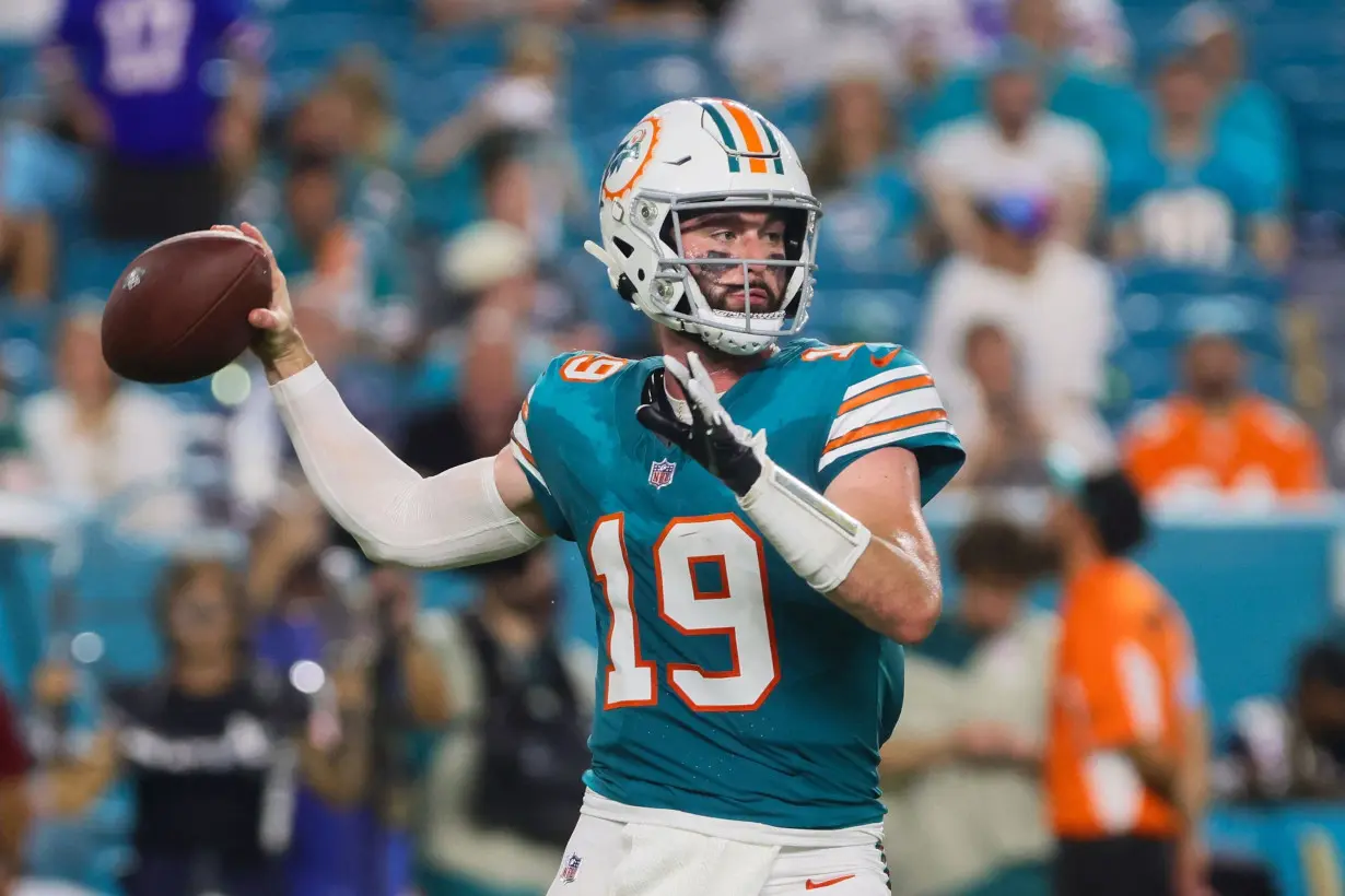 Thompson has been named the Dolphins' starter with Tagovailoa on injured reserve.