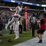 Drake London's shooting celebration violated longstanding NFL rules against violent gestures