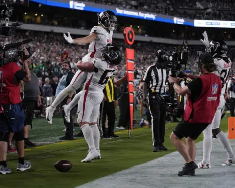 Drake London's shooting celebration violated longstanding NFL rules against violent gestures