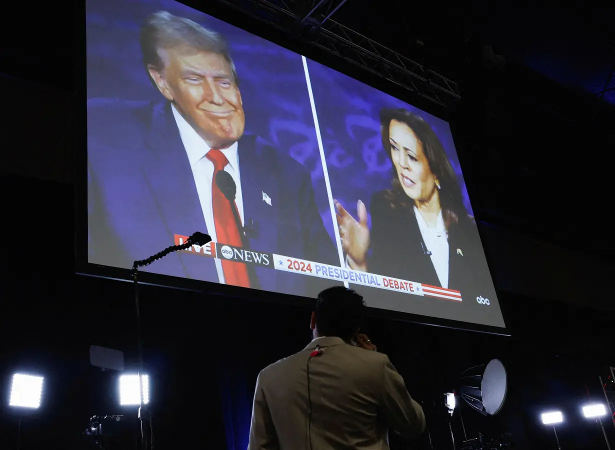 Harris-Trump presidential debate hosted by ABC in Philadelphia, Pennsylvania