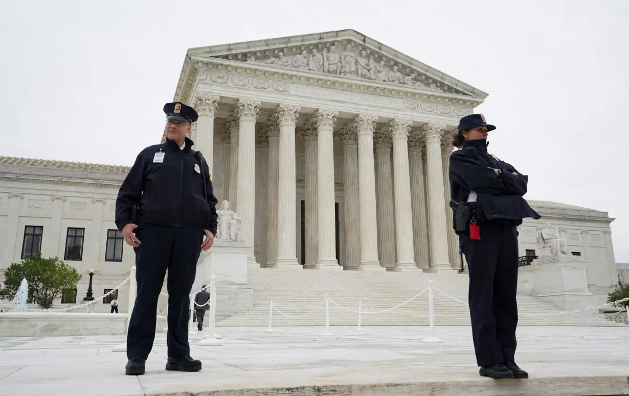 The U.S. Supreme Court building is seen prior to the start of the court's 2022-2023 term