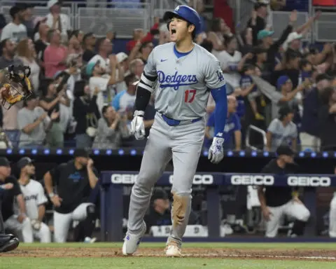 Shohei Ohtani surpasses 50-50 milestone in spectacular fashion with a 3-homer, 2-steal game