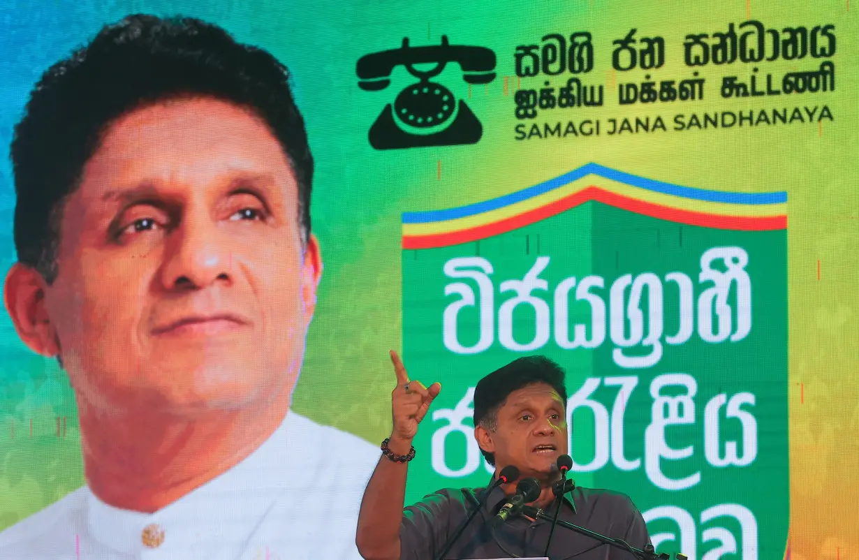 Samagi Jana Balawegaya party election campaign rally, in Colombo