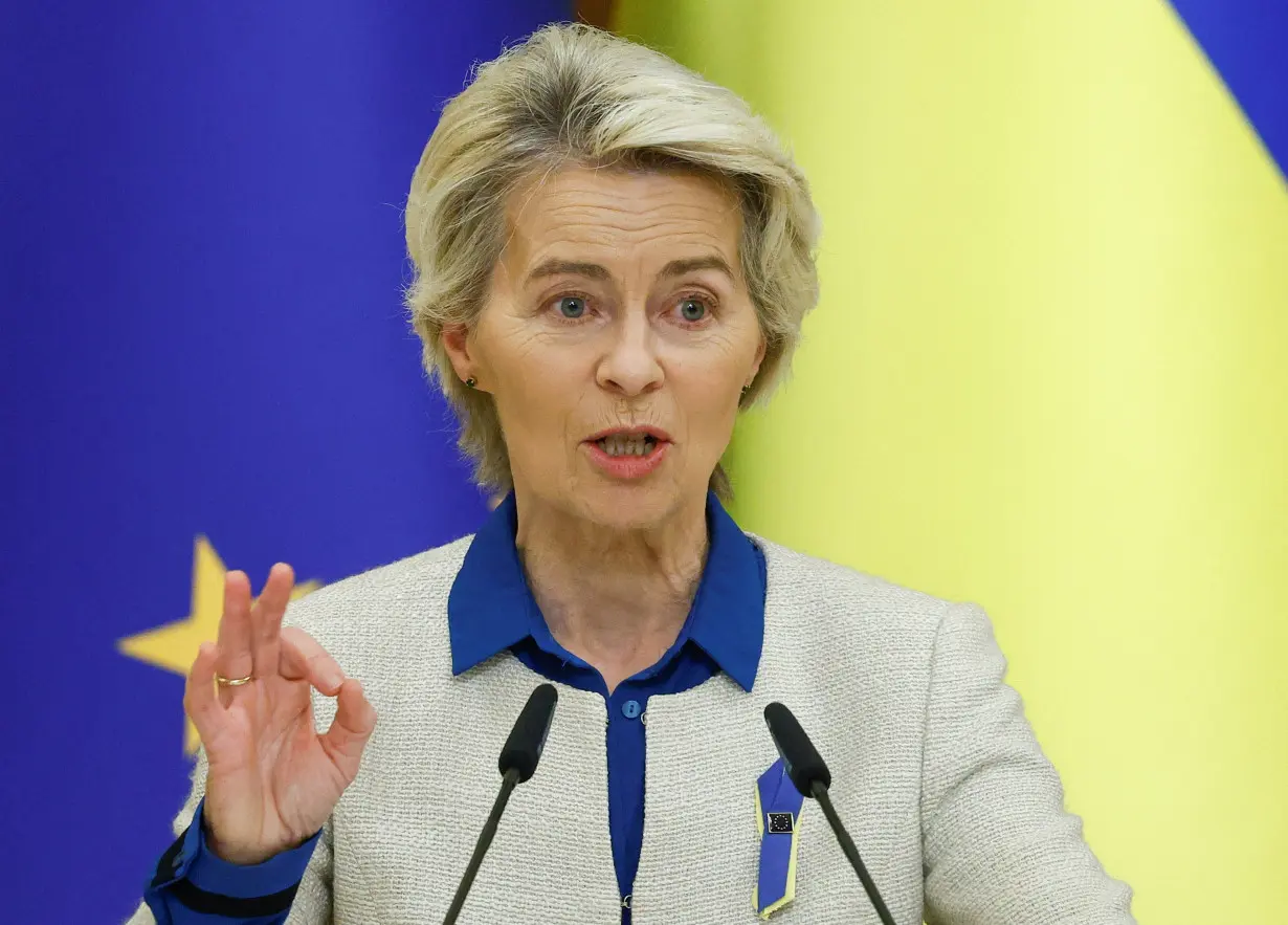 European Commission President Von der Leyen visits Kyiv