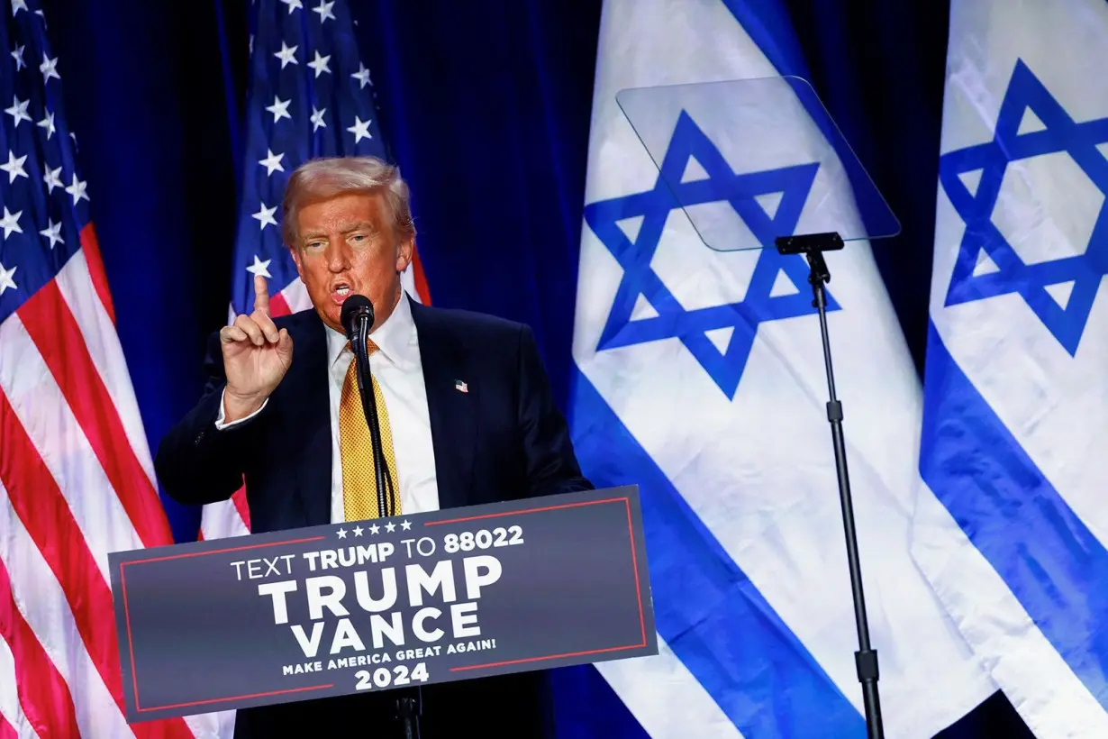 Trump says at antisemitism event that Jewish voters would bear some blame if he loses in November