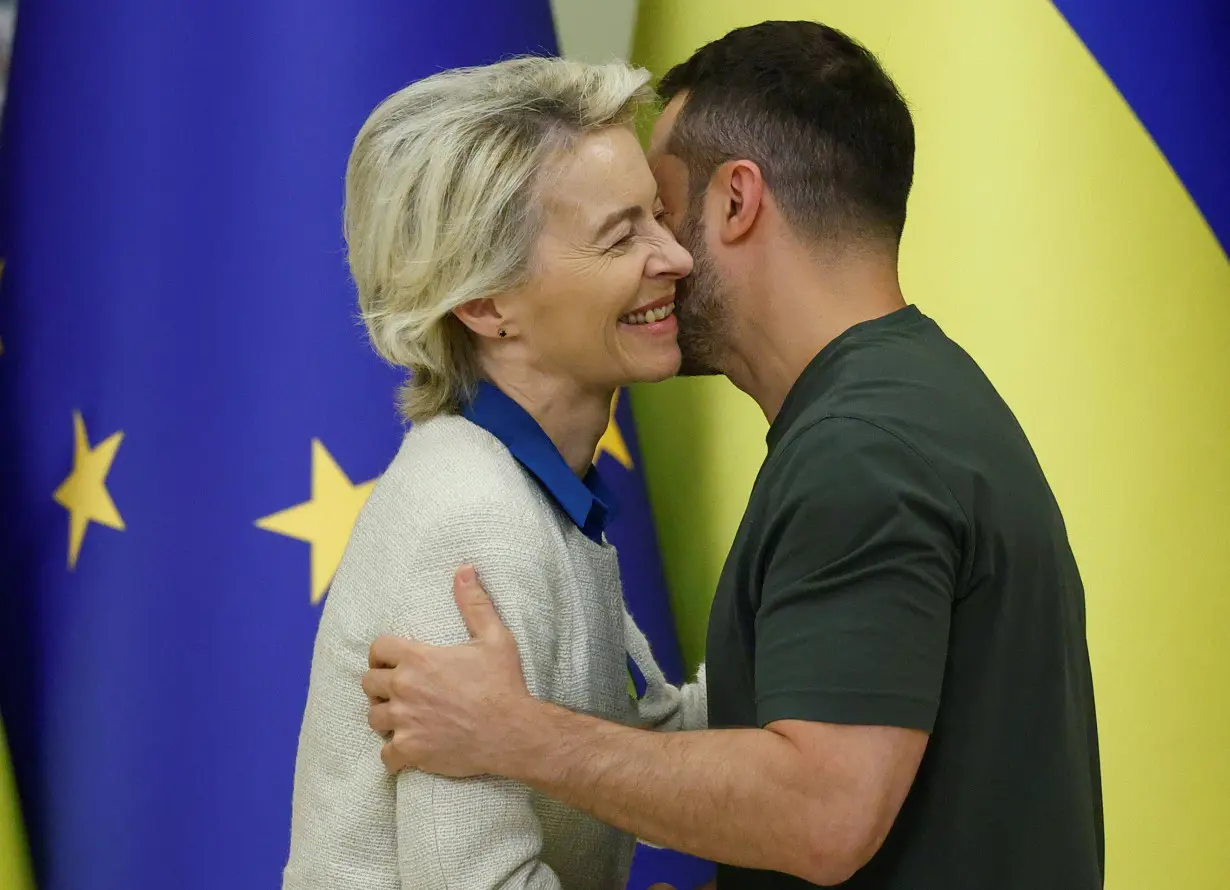 European Commission President Von der Leyen visits Kyiv