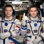 2 Russians set record for longest single stay on the International Space Station