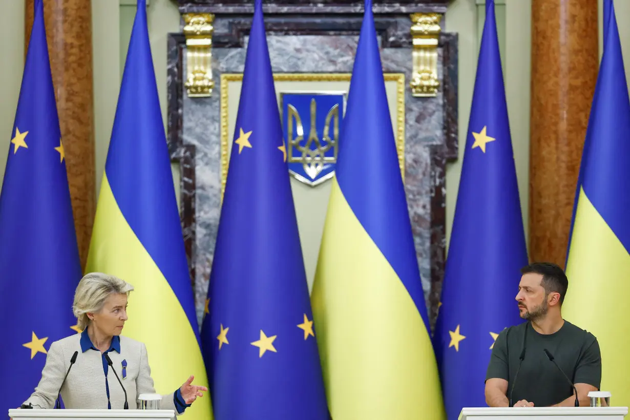 European Commission President Von der Leyen visits Kyiv