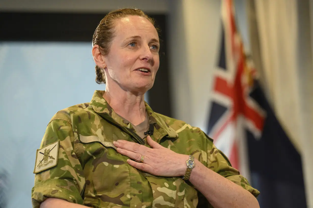 APTOPIX New Zealand Army Chief