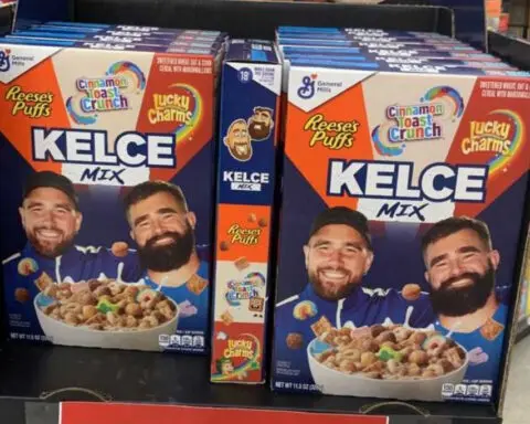 Kelce Cereal: Travis Kelce and Jason Kelce's cereal hits the shelves in Kansas City