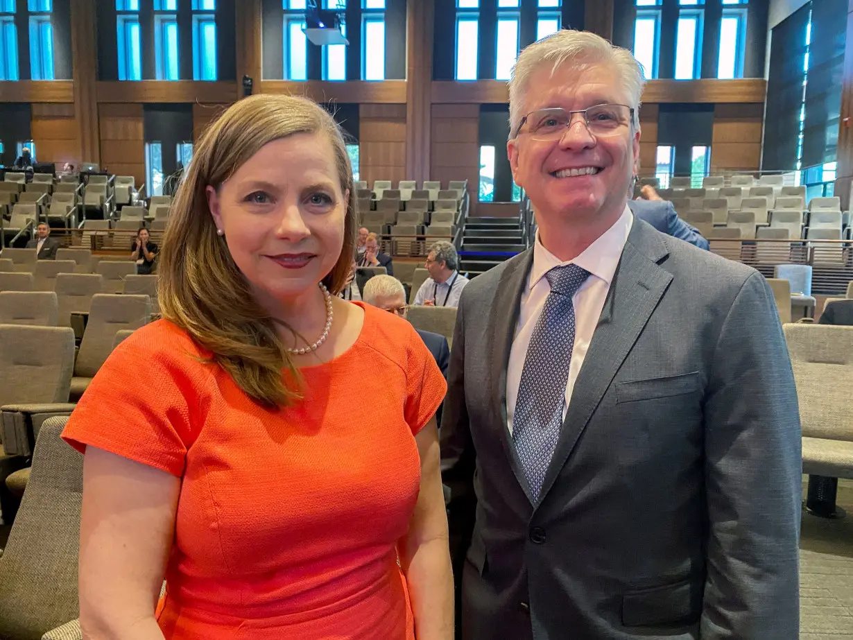 FILE PHOTO: Federal Reserve Governors Bowman and Waller attend conference at Stanford University's Hoover Institution