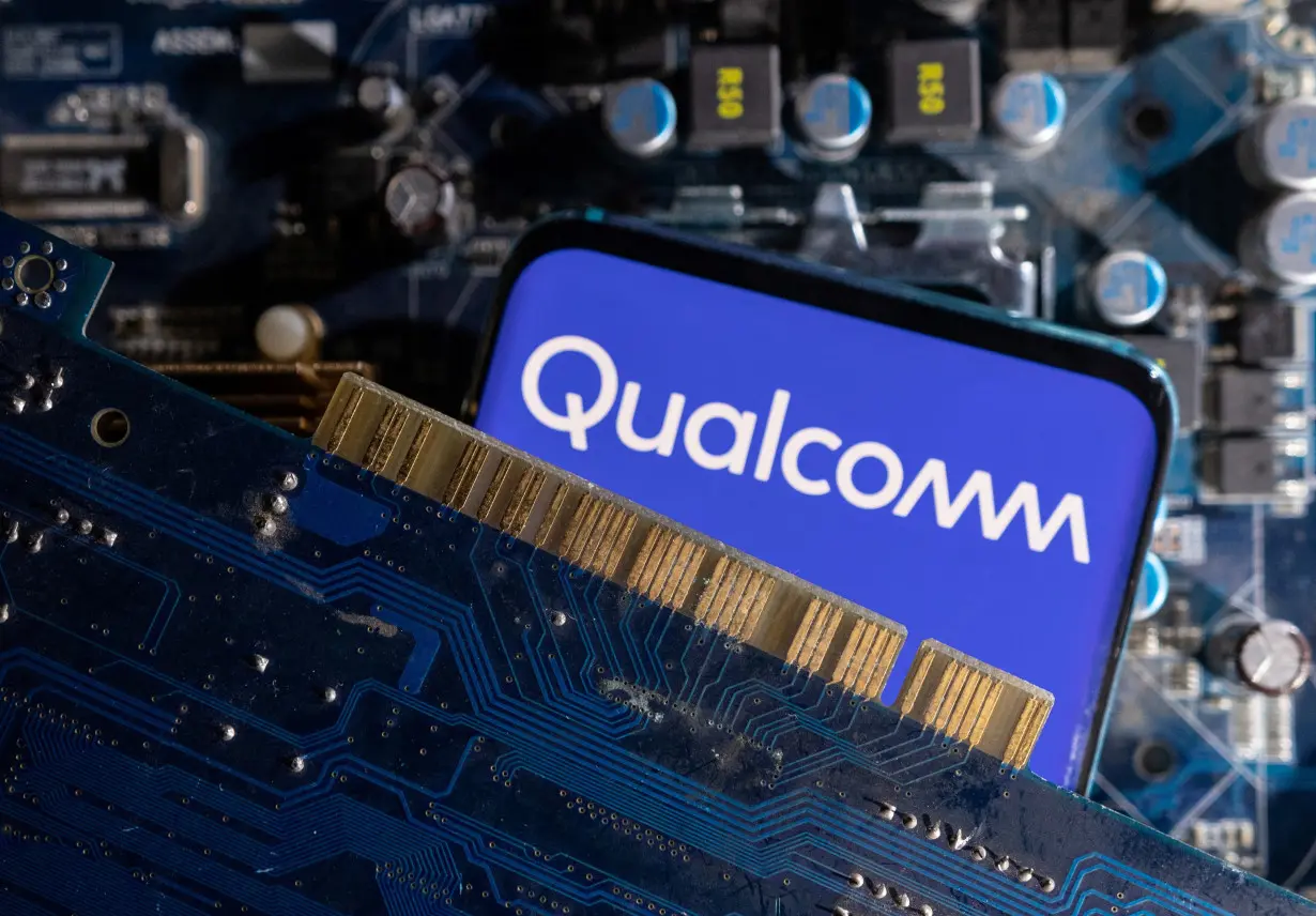 Illustration shows Qualcomm logo