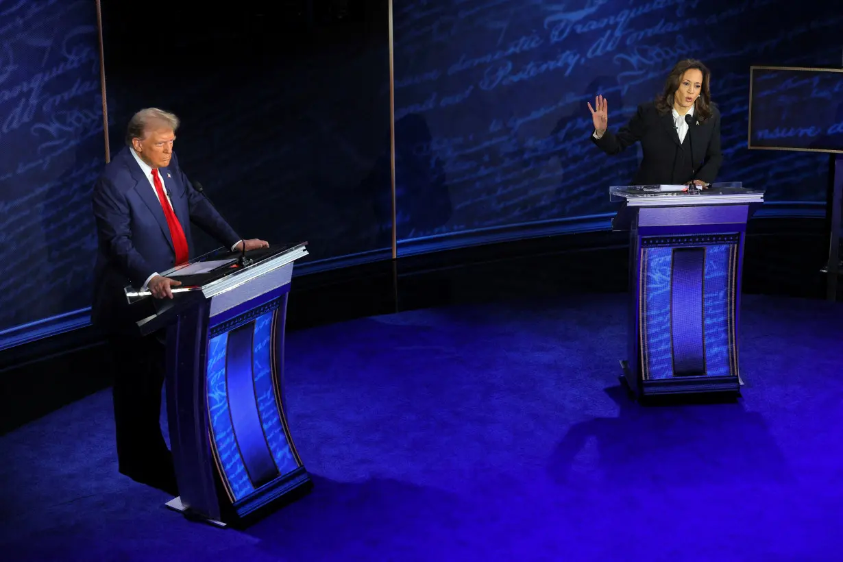 Harris-Trump presidential debate hosted by ABC in Philadelphia, Pennsylvania