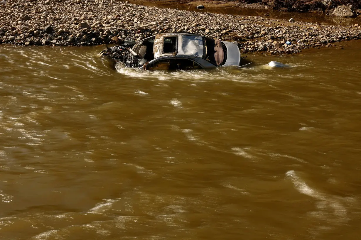 FILE PHOTO: Aftermath of flooding by Biala Ladecka river in Zelazno