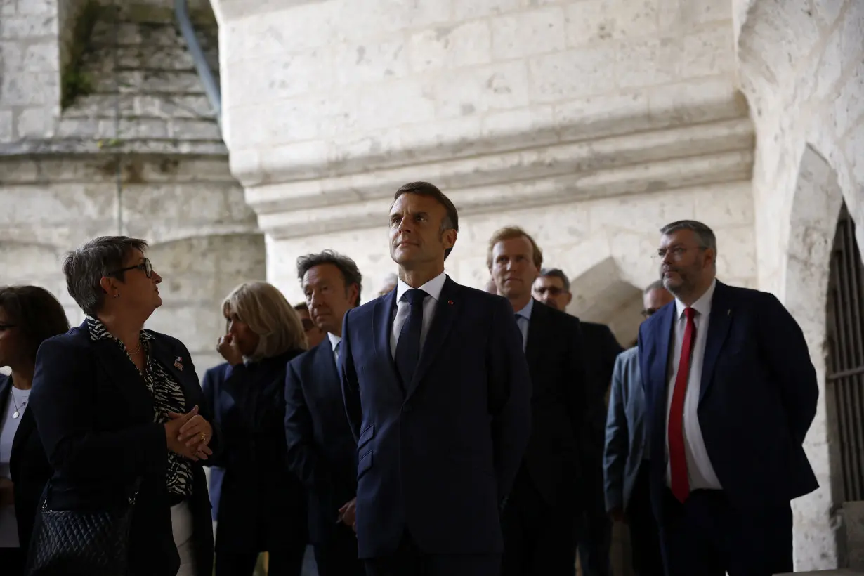 FILE PHOTO: French President Macron marks European Heritage Days in Chartres