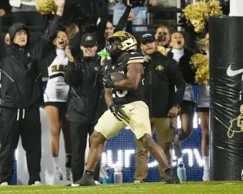 Sanders connects with Wester on Hail Mary in regulation, Colorado beats Baylor 38-31 in overtime