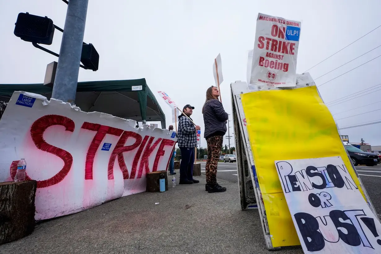 The loss of the traditional pension plan at Boeing 10 years ago is one of the issues driving the strike this year.