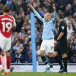 Erling Haaland scores his 100th goal for Manchester City