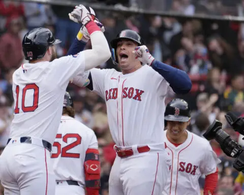 Boston's Triston Casas hits 3 home runs in 1st 3 at-bats vs Twins