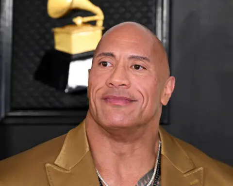 Dwayne Johnson meets students from Apalachee High School during visit to Atlanta set