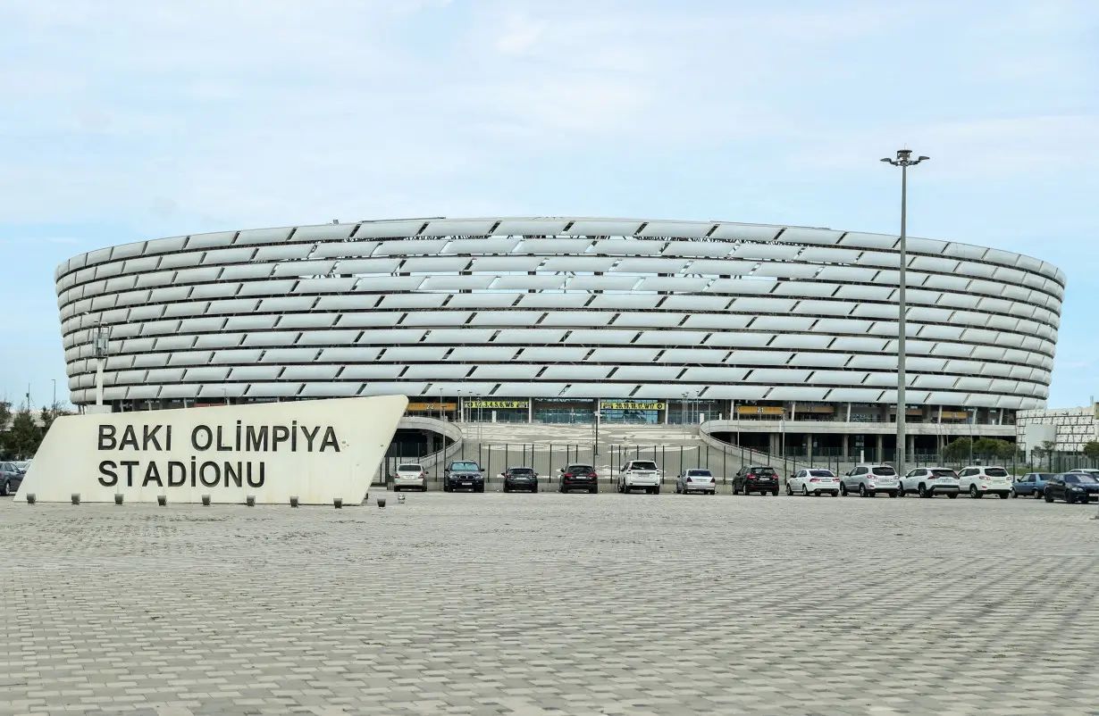 FILE PHOTO: Picture of the venue for the COP29 conference in Baku