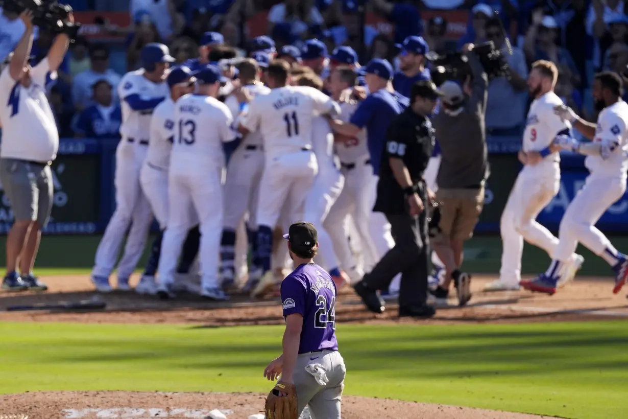 Rockies Dodgers Baseball