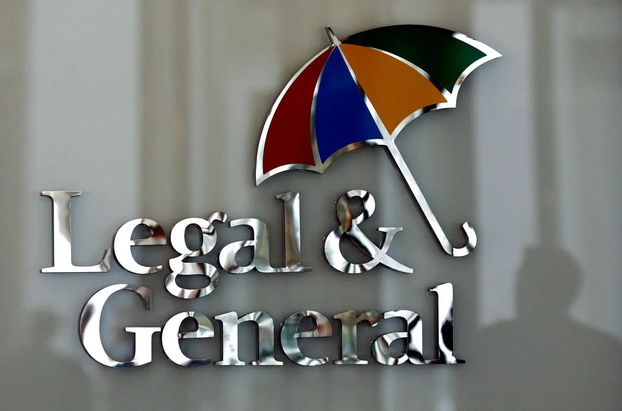 FILE PHOTO: The logo of Legal & General insurance company is seen at their office in central London