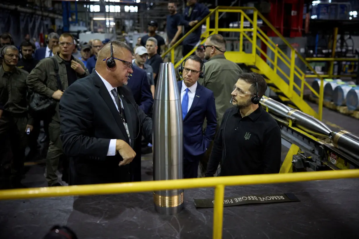 Ukraine's President Volodymyr Zelenskiy visits Scranton Army Ammunition Plant