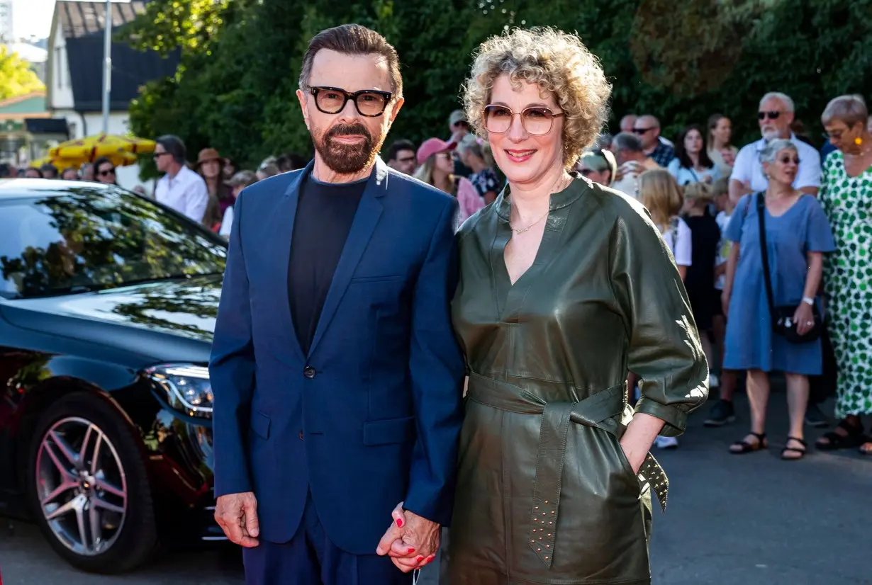 ABBA's Björn Ulvaeus marries for third time, with 'Bake Off' star Sandi Toksvig officiating