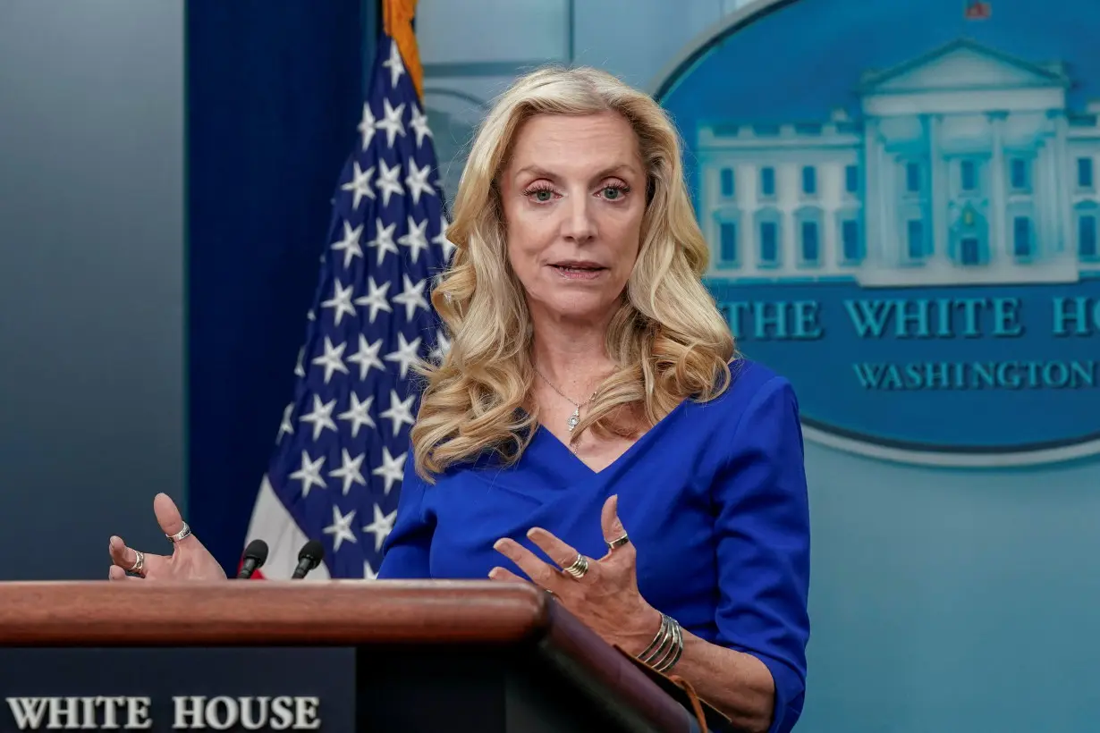 National Economic Council Director Lael Brainard speaks at a press briefing